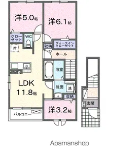 メロディTF【2階】の間取り