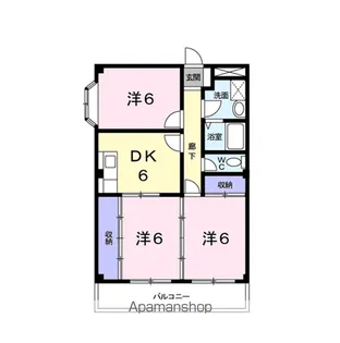パレ アンソレイエ【2階】の間取り