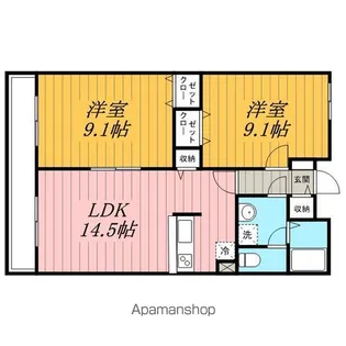 プライド【9階】の間取り