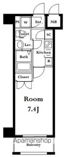 1Kの間取り画像