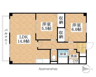 フローリア江南【102号室】の間取り