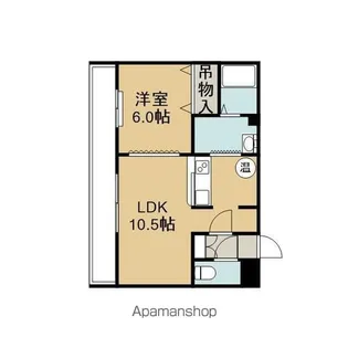 サンルート中島【201号室】の間取り