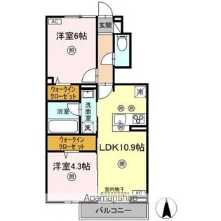 ルーセント【1階】の間取り