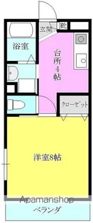 スカイコート睦王【212号室】の間取り