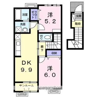 ジェントリー【2階】の間取り
