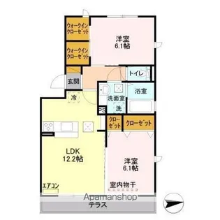 アローフィールド B【1階】の間取り