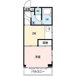 ヨコミゾマンション【201号室】の間取り