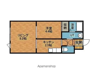 ファーム田村松並【302号室】の間取り