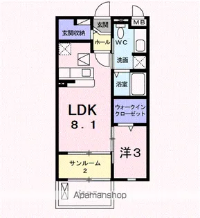 ボヤージュ【1階】の間取り