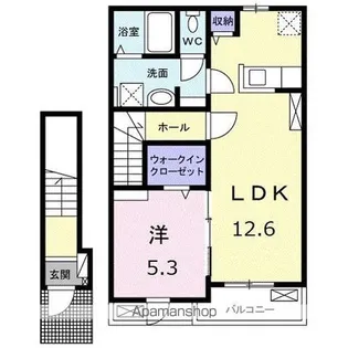 アプファールドⅠ【2階】の間取り