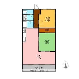 グランシード中町【4階】の間取り