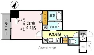 グレースクレスト八潮【6階】の間取り