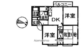 ディアス飛鳥 A棟【101号室】の間取り