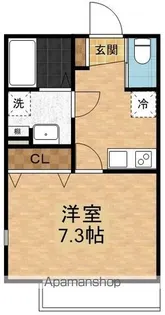 クオーレ薬円台【3階】の間取り