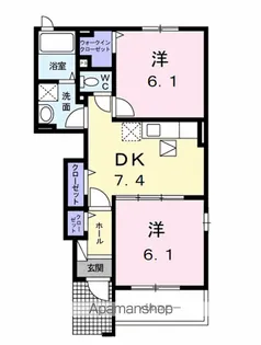 シャローム【1階】の間取り