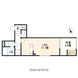 ウェルスクエアイズム高円寺【2階】の間取り