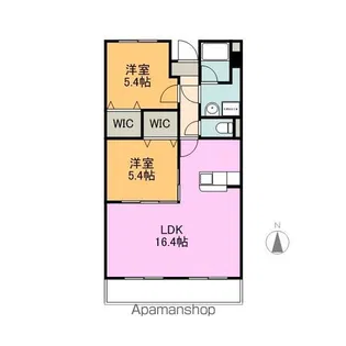 ラフォレ【303号室】の間取り