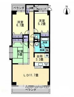 RATAN・TATAーラタンタータ【2階】の間取り