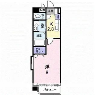 プロスペールS【3階】の間取り