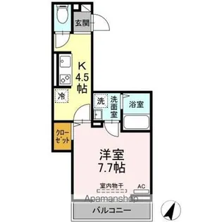 ラリュール赤塚Ⅱ【2階】の間取り