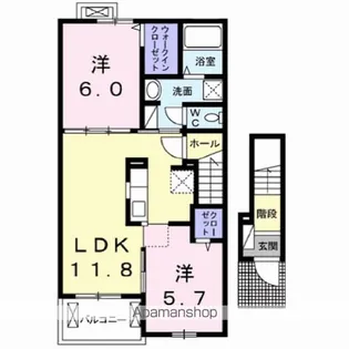 メゾン クラール【2階】の間取り