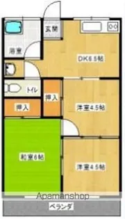 長友コーポ【105号室】の間取り