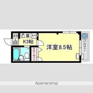 ムトーハイツ【1階】の間取り