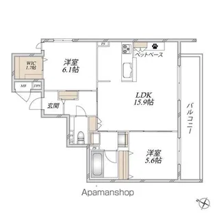 チェリーコートグラン E【3階】の間取り