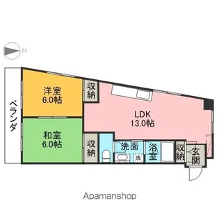 桜ハイム【4階】の間取り