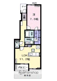 アビターレ ベッシェⅤ【1階】の間取り