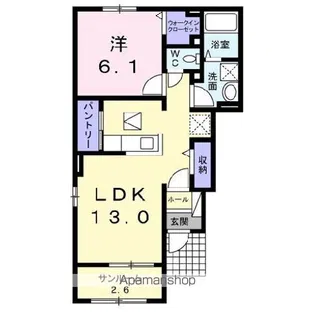 サンライズ【1階】の間取り