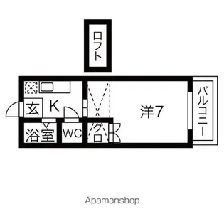 セラヴィ壱番館【207号室】の間取り