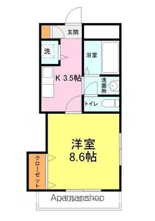 ペルソナ新下関【305号室】の間取り