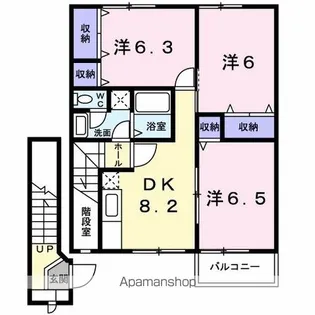 Vシャトー アロースリーⅥ【2階】の間取り