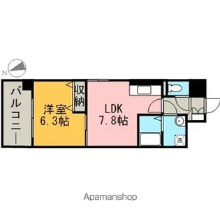 サンシアルザ上前津【7階】の間取り