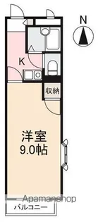 ヴィラ・アンソレイエ高松【4階】の間取り