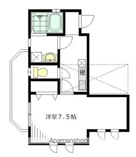 アルカディア下北沢【201号室】の間取り