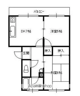 松崎コーポ【4階】の間取り