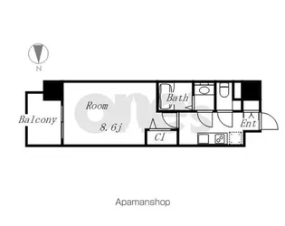 プレサンス大須観音ディオ【10階】の間取り