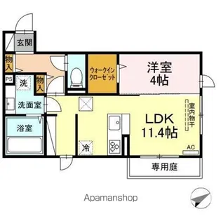 セレニータ.クワトロ【1階】の間取り