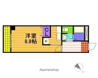 グランシャトー津田沼【2階】の間取り