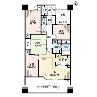 アザレアガーデン中村【2階】の間取り