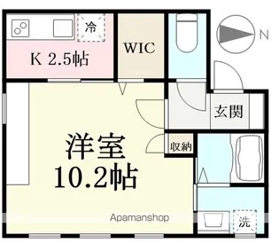 INTEGRAL KAMINISHIKI【205号室】の間取り