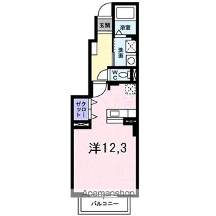 サニーリブA棟【1階】の間取り