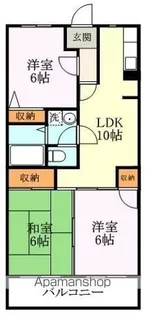 グリーンサム壱番館【3階】の間取り