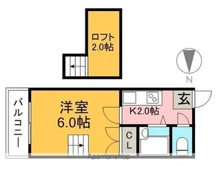 F・グレース高須新町【2階】の間取り