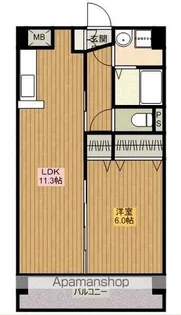 コンフォール大橋【402号室】の間取り