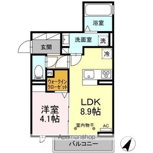 エフォート【2階】の間取り