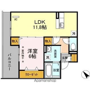 ベルコモンズ森合【3階】の間取り