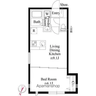 フォルスクラス駒込西ケ原【1階】の間取り